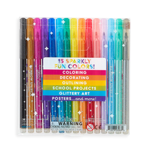 Load image into Gallery viewer, Rainbow Sparkle Glitter Markers