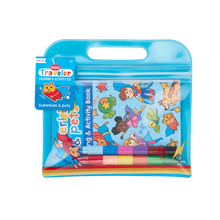 Load image into Gallery viewer, Mini Traveler Coloring & Activity Kit – Superkids & Pets