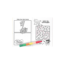 Load image into Gallery viewer, Mini Traveler Coloring & Activity Kit – Superkids & Pets