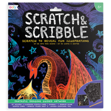 Load image into Gallery viewer, Scratch & Scribble Kit - Fantastic Dragons