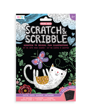 Load image into Gallery viewer, Cutie Cat - Scratch and Scribble Mini Kit