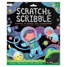 Load image into Gallery viewer, Scratch & Scribble Kit - Space Explorers