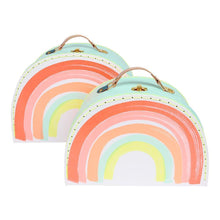 Load image into Gallery viewer, Meri Meri Set of 2 Rainbow Suitcases