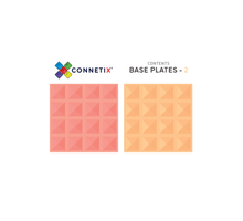 Load image into Gallery viewer, Connetix 2 Piece Base Plate Lemon & Peach Pack