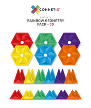 Load image into Gallery viewer, Connetix 30 Piece Rainbow Geometry Pack