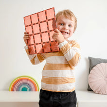 Load image into Gallery viewer, Connetix 2 Piece Base Plate Lemon & Peach Pack