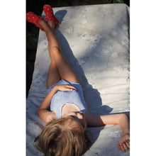 Load image into Gallery viewer, Crepe Basic Swimsuit Fine Stripe