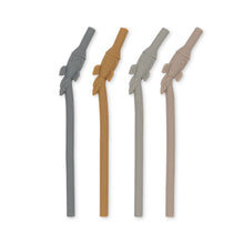 Load image into Gallery viewer, Silicone Straws Rocket Pack of 4