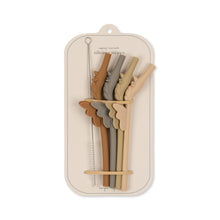 Load image into Gallery viewer, Silicone Straws Unicorn Pack of 4