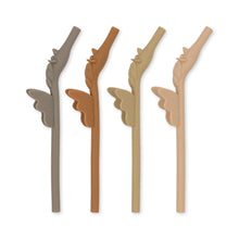 Load image into Gallery viewer, Silicone Straws Unicorn Pack of 4