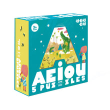 Load image into Gallery viewer, AEIOU Puzzle - 5 Puzzles