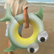 Load image into Gallery viewer, Kiddy Pool Ring Shark Tribe Khaki