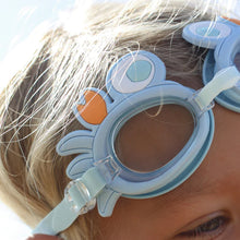 Load image into Gallery viewer, Mini Swim Goggles Sonny the Sea Creature Blue