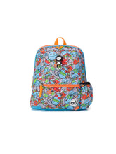Load image into Gallery viewer, Kid's Backpack Age 3+ Robots Blue