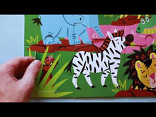 Load and play video in Gallery viewer, On Safari Lift-the-Flap 12 Piece Puzzle
