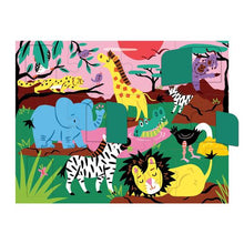 Load image into Gallery viewer, On Safari Lift-the-Flap 12 Piece Puzzle