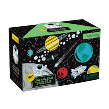 Load image into Gallery viewer, Glow In The Dark 100 piece puzzle | Outer Space