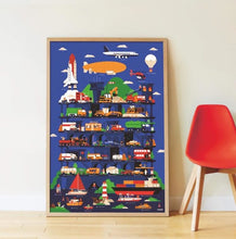Load image into Gallery viewer, My Giant Poster & Sticker Set | Vehicles