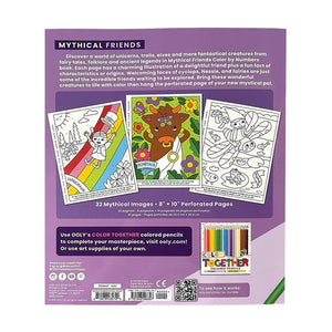 Colour by Numbers Colouring Book - Mythical Friends