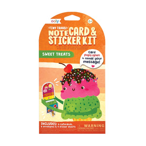Tiny Tadas! Note Cards and Sticker Set - Sweet Treats