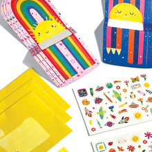 Load image into Gallery viewer, Tiny Tadas! Note Cards and Sticker Set - Hello Rainbows
