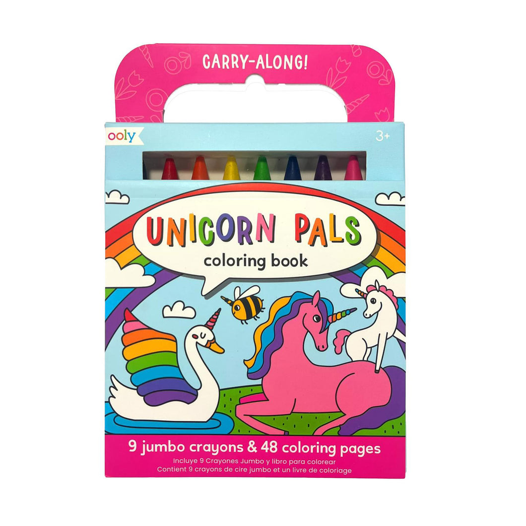 Carry Along Colouring Book Set - Unicorn Pals