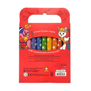 Carry Along Colouring Book Set - Work Zone