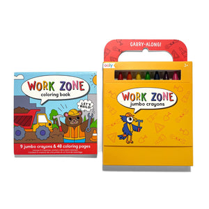 Carry Along Colouring Book Set - Work Zone