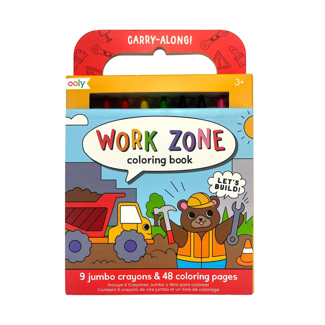 Carry Along Colouring Book Set - Work Zone