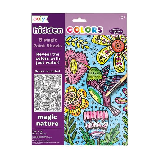 Hidden Colours Magic Paint Sheets - Magic Nature