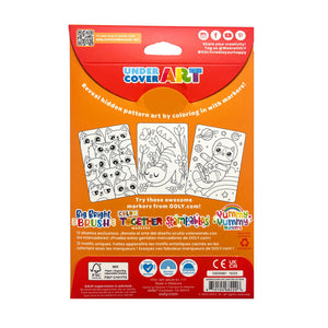 Undercover Art Hidden Pattern Colouring Activity Cards - Smitten Kittens