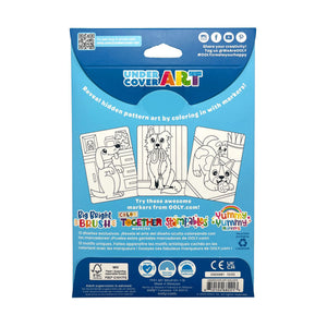 Undercover Art Hidden Pattern Colouring Activity Cards - Dog Days