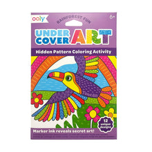 Load image into Gallery viewer, Undercover Art Hidden Pattern Colouring Activity Cards - Rainforest Fun
