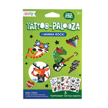 Load image into Gallery viewer, Mini Tattoo Palooza Temporary Tattoos - I Wanna Rock!
