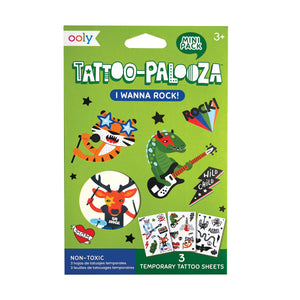 Mini Tattoo Palooza Temporary Tattoos - I Wanna Rock!