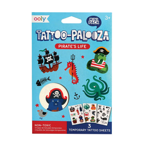 Mini Tattoo Palooza Temporary Tattoos - Pirate's Life