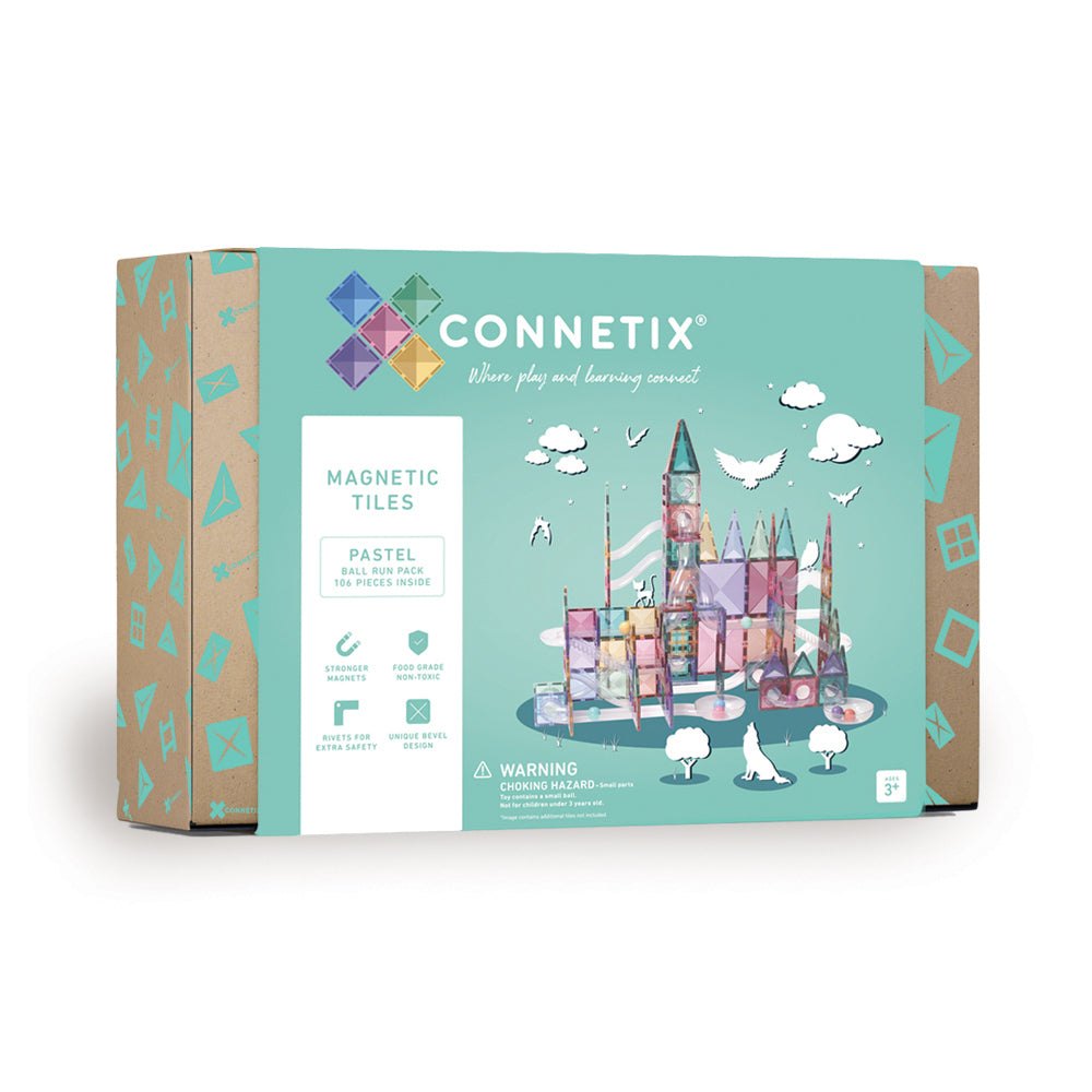 Connetix 106 Piece Pastel Ball Run