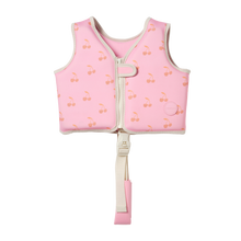 Load image into Gallery viewer, Kids Swim Vest Cotton Candy Cherry 2–3 Years
