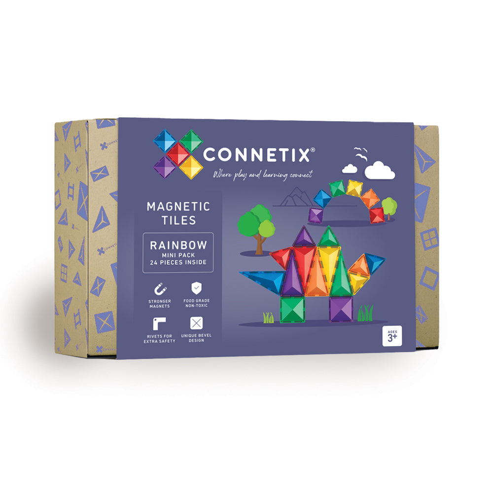 Connetix 24 Piece Rainbow Mini Pack