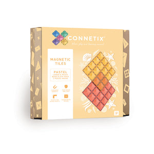 Connetix 2 Piece Base Plate Lemon & Peach Pack