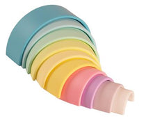Load image into Gallery viewer, Dëna Rainbow  – Pastel (10 piece silicone set)
