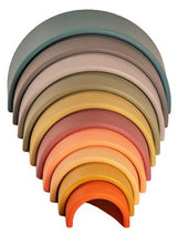 Load image into Gallery viewer, Dëna Rainbow – Nature (10 Piece Silicone Set)
