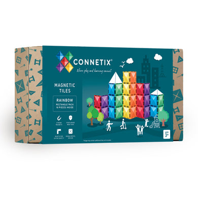 Connetix 18 Piece Rainbow Rectangle Pack