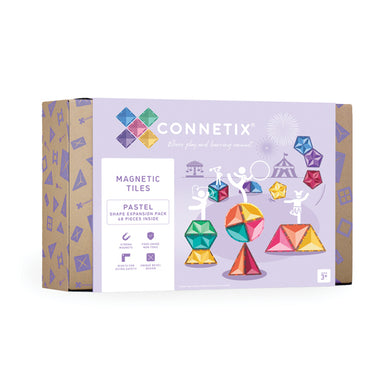 Connetix 48 Piece Pastel Shapes Expansion Pack - the outdoor kid. Malta