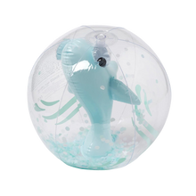 Load image into Gallery viewer, 3D Inflatable Beach Ball Shark Tribe Khaki
