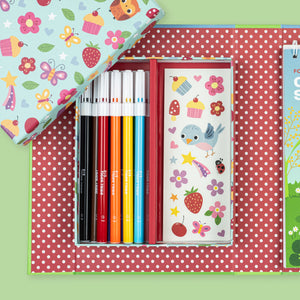 Tiger Tribe Forest Fairies Colouring Set – fairy and forest creature stickers close-up – the outdoor kid.
