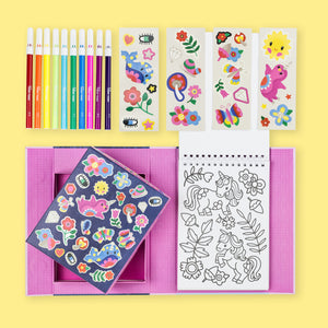 Tiger Tribe Magical Creatures Colouring Set – 36 colouring pages and 30 stickers – the outdoor kid.

