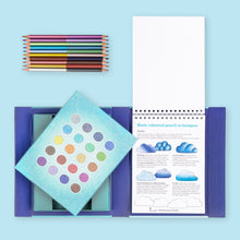 Load image into Gallery viewer, Tiger Tribe Pencil Art – Metallic Blend &amp; Shade – metallic pencils included – the outdoor kid.
