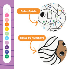 Load image into Gallery viewer, Tiger Tribe Colour by Numbers – Mermaids &amp; Friends – portable mess-free colouring for kids – the outdoor kid.
