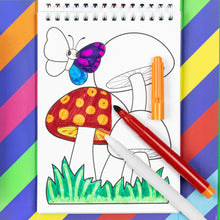 Load image into Gallery viewer, Tiger Tribe Colour Change Colouring Set – Garden Friends – colour-changing marker included – the outdoor kid.

